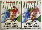 CUP WINNERS CUP FINAL 1985 Everton v Rapid Vienna - ORIGINAL programme & Reprint
