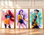 Demon Hunters Wall Kpop Prints Set of 3 Girls Room Decor Girls Room Art A4 A3