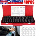 Heavy Duty 40 Piece Car Truck Deep Impact Socket Set 1/2" Drive 8- 32mm Metric