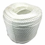 12mm White 3 Strand Nylon Rope, Anchor Boat Mooring Yacht - Select Your Length