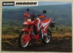SUZUKI DR800S Motorcycle Sales Specification Leaflet Oct 1989 99999-A1610-1L1