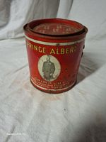 Vintage Prince Albert Crimp Cut Pipe and Cigarette Tobacco Tin Can W/ Key. Empty