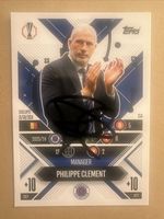 Rangers Philippe Clement Hand Signed Match Attax Card