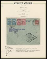 1931, BRAZIL, DORNIER DO-X PIONEER FLIGHT COVER FROM RIO DE JANEIRO TO BELEM