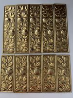 Set Keswick Design Style Arts And Crafts Brass Door Finger Plates Door furniture