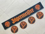 Free Ship Jagermeister Rubber bar mats spill mat bar runner & 4pcs beer coasters