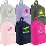 Personalised Kids Backpack Boys Girls Designs Any Name School Bag PE Rucksack