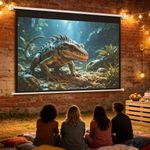 72-120" Inch Projector Screen Electric Motorised / Manual Pull-Down Home Cinema