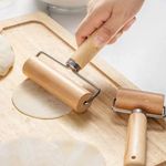 1PC Rolling pin; wooden baking; crushed nuts; pancakes; biscuits; kitchen utensi