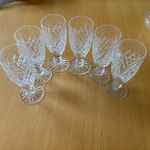 Set of Six (6) Waterford Crystal BOYNE Champagne Flute Glasses 