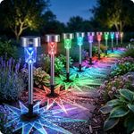 Solar Lights Outdoor Garden Solar Stake lights Patio Pathway Lighting 10 Pack