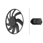 Radiator Fan Left 8EW366420-271 Hella Cooling 8K0959455AB 8K0959455L 8K0959455P