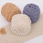100G skeins yarn Chunky Crochet chenille Milk Soft Baby velvet Knitting Wool UK