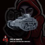 Japanese Type 94 Tankette Bolt Action WW2 28mm Wargaming