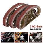 Sanding Belts Power File Sander 20 x 520mm Belt Sander 60 80 120 Grit Sandpaper