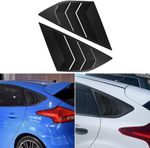 Rear Side Window Louvers for Ford Focus 2012-2018 Matte Black