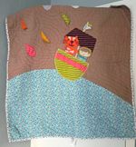 Mamas & Papas Nursery Quilt, Cotton, Multicoloured Animal Appliqué Unisex