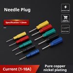 5PCS 5A/10A 1mm/2mm Pin Plug Banana Jack for Testing Banana Plug Power Test Line