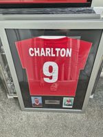 Sir Bobby Charlton Signed & Framed Manchester United Shirt with COA