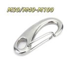 Snap Spring Rope Clip Hook A2 Stainless Steel Carabiner Camping M30/M40-M100