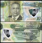 Botswana 10 Pula 2020 2021 P 36 Polymer UNC New Banknote