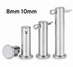 CLEVIS PIN 304 STAINLESS STEEL A2 HINGE PIN RIGGING PIN SIZE 8mm 10mm L 12-150mm