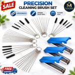 Carburetor Cleaning Kit Carb Dirt Jet Cleaner Tools 20 Needle 13 Wires Brush