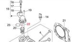 Vespa & Piaggio Small Thermostat O-Ring Vespa GTS/​GTS Super/​GTV/​GT 125-300...