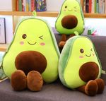 60CM Large Avocado Fruit Soft Plush Toy Furry Stuffed Toy Avocado Plus