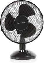 Signature 9" Desk Fan With 2 Speed Oscillating Adjustable Tilt Black S40008B New