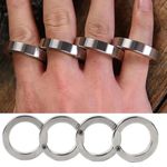 Stainless Steel Outdoor Rotatable Folding Ring Fidget Toy Unisex Finger Band