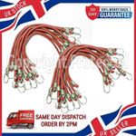 20 SMALL BUNGEE CORDS 10" SHOCK BIKE CAR CAMPING ELASTIC STRAP STRETCH WITH HOOK