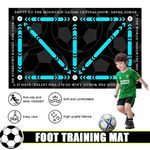 Football Skills Mat Football Soccer Ball Control & Training Mat Non Slip