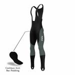 FDX Mens Cycling Bib Tights Winter Thermal Padded Long Leggings Cycling Trouser 