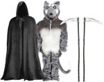 LAST WISH WOLF COSTUME KIDS DEATH OUTFIT WORLD BOOK DAY FILM MOVIE FANCY DRESS