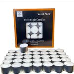 Tea Night Lights Candles 8 HOUR LONG BURN Unscented Tealights 50/100/200/500 PCS