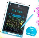 Blue LCD Writing Tablet 8.5" Electronic Drawing Pad Kids Memo Message Board