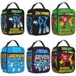 Steal A Brainrot Six Seven 67 Italian Insulated Lunch Bag Brainrot Lunchbox Gift