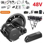 48V Bafang Mid Drive Motor Kit BBS02B Bicycle DIY Ebike Conversion Kits 68-100mm