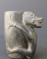 Inkwell To Tattoos Their Wood Wooden, Borneo Indonesia