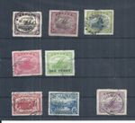 Papua stamps.   Small early used lot. 2d bottom right is torn at top (AV423)