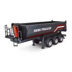 Huina Black Truck Trailer For 1501 Scania Cabs RC Trucks