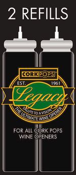 Cork Pops Lot de 2 recharges refills Cartridges
