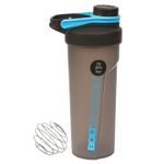 700ml Bolt Shaker Bottle With Mixing Ball Flip Lid Handle Protein Shake Gym