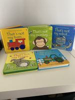 That’s Not My Book Touchy Feely 5 Book Bundle … Train,Monkey,Robot,Bunny,Tractor