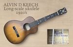 Antique ALVIN KEECH  long-scale ukulele model B, serial No 314