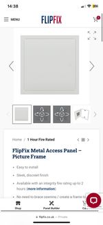 Premium metal fire rated access hatch 