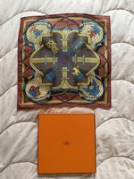 Hermes Grande Tenue Pure 100% Silk Handkerchief Pocket Square Very Small Scarf