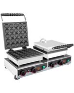 Double Bubble Waffle Maker – Commercial 4,000 W Non‑Stick Bubble Waffle Machine