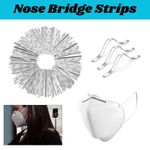 10-500pcs Aluminium Nose Bridge Strips Bendable Clip Crafts DIY Making Face Mask